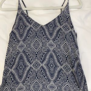 Blue patterned cami